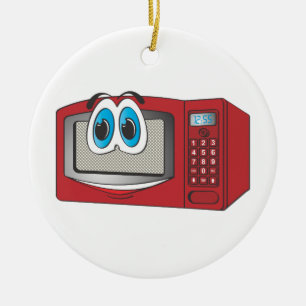 Adorno De Cerámica Personalizado de microondas de macho rojo