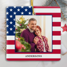 Personalizado de Navidades patrióticos Foto Bander