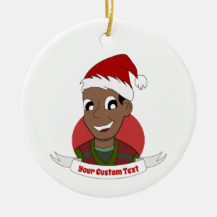 Adorno De Cerámica Personalizado de Navidades risibles