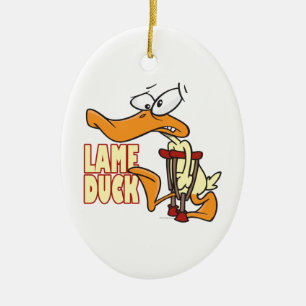 Adorno De Cerámica personalizado de pato cojo