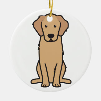 Adorno De Cerámica Personalizado de perro de Golden Retriever