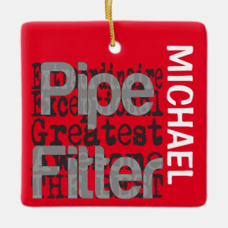 Adorno De Cerámica Personalizado de Pipe Fitter Extraordinaire