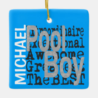 Adorno De Cerámica Personalizado de Pool Boy Extraordinaire
