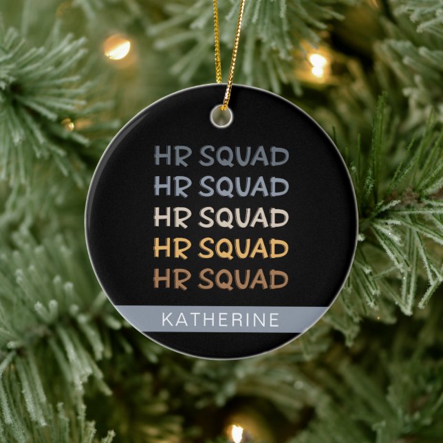 Adorno De Cerámica Personalizado de Recursos Humanos Squad: regalos d (Árbol)