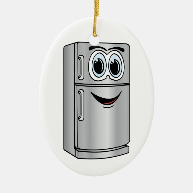 Adorno De Cerámica Personalizado de refrigerador de acero inoxidable (Frente)