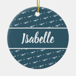 Adorno De Cerámica Personalizado de regalo de jugador de trompeta mús