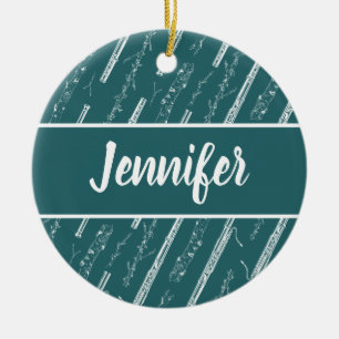 Adorno De Cerámica Personalizado de regalo de música de Bassoon Playe