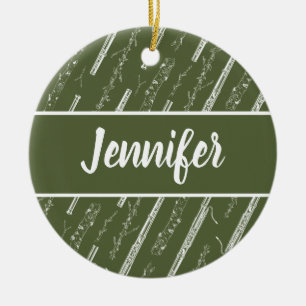 Adorno De Cerámica Personalizado de regalo de músico de Bassoon Play