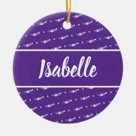 Adorno De Cerámica Personalizado de regalo de músico jugador de tromp