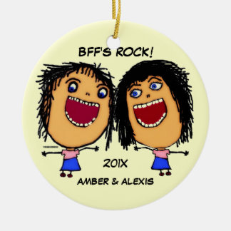 Adorno De Cerámica Personalizado de rock de BFF