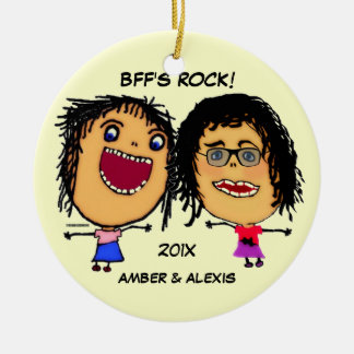 Adorno De Cerámica Personalizado de rock de BFF
