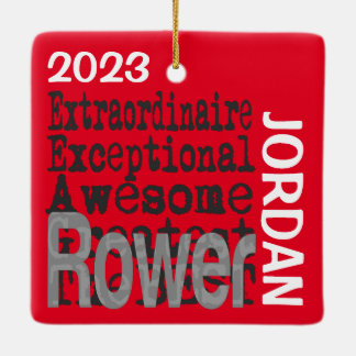 Adorno De Cerámica Personalizado de Rower Extraordinaire