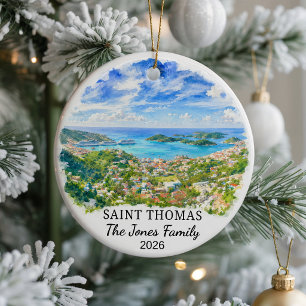 Adorno de cerámica personalizado de San Tomás, Per