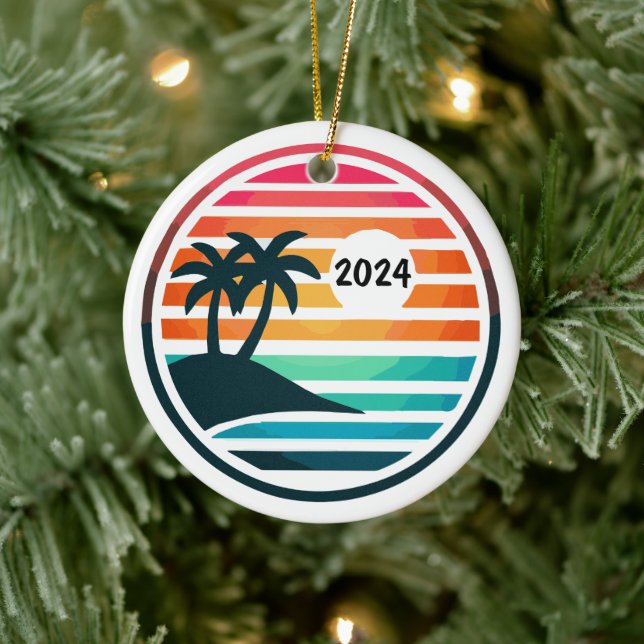 Adorno De Cerámica Personalizado de vacaciones familiares o reunión (Árbol)