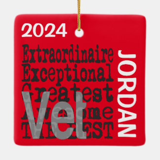 Adorno De Cerámica Personalizado de Vet Extraordinaire