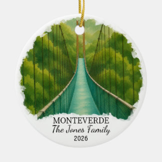 Adorno de cerámica personalizado del Bosque Nuboso