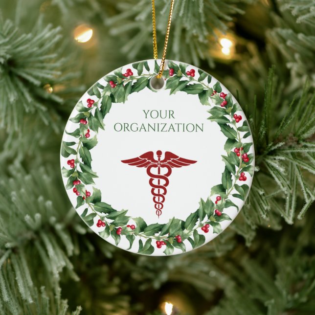 Adorno De Cerámica Personalizado del Hospital de Salud (Árbol)