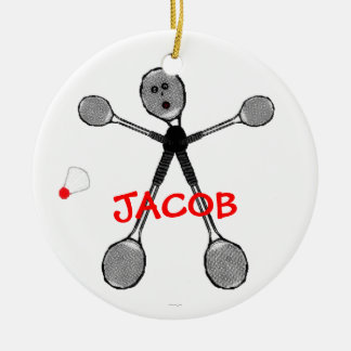 Adorno De Cerámica Personalizado del jugador personalizado de Badmint