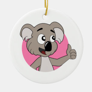 Adorno De Cerámica Personalizado del oso de Koala
