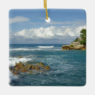 Adorno De Cerámica Personalizado del paisaje marino de Labadie