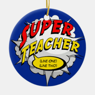 Adorno De Cerámica Personalizado del profesor del super héroe