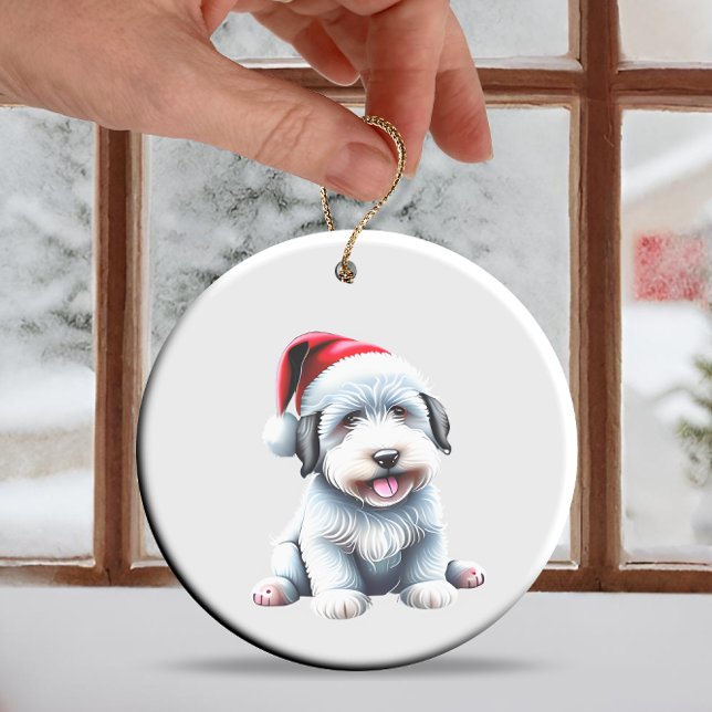 Adorno De Cerámica Personalizado Diversión Viejo Navidades de perro p (Subido por el creador)