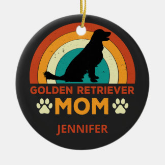 Adorno De Cerámica Personalizado el atardecer de la mamá del perro de