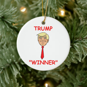 Adorno De Cerámica Personalizado enfrenta a Trump con empate - "Ganad