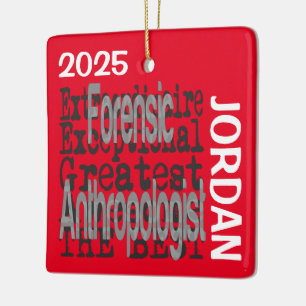 Adorno De Cerámica Personalizado Extraordinaria de Antropólogo Forens