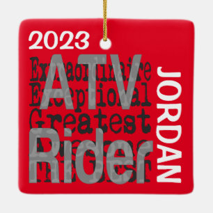 Adorno De Cerámica PERSONALIZADO Extraordinaria de ATV Rider