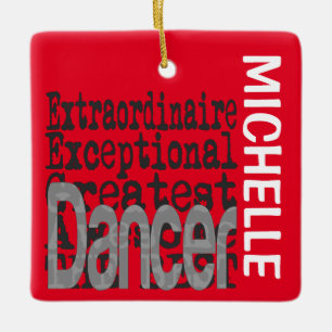 Adorno De Cerámica Personalizado Extraordinaria de Bailarín