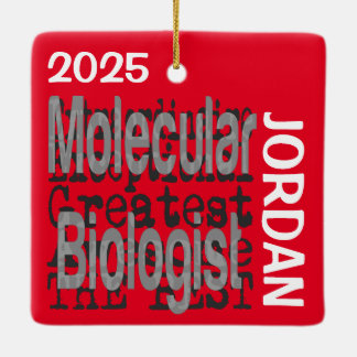 Adorno De Cerámica Personalizado Extraordinaria de Biólogo Molecular