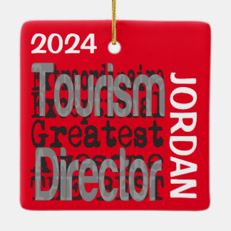 Adorno De Cerámica Personalizado Extraordinaria de Director de Turism