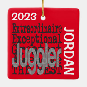 Adorno De Cerámica Personalizado Extraordinaria de Juggler