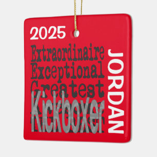 Adorno De Cerámica Personalizado Extraordinaria de Kickboxer