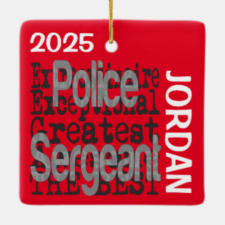 Adorno De Cerámica Personalizado Extraordinaria de la Policía