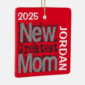 Adorno De Cerámica Personalizado Extraordinaria de Mamá Nueva