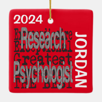 Adorno De Cerámica Personalizado Extraordinaria de Psicólogo de Inves