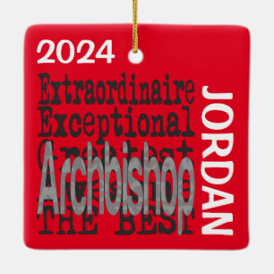 Adorno De Cerámica Personalizado Extraordinaria del Arzobispo