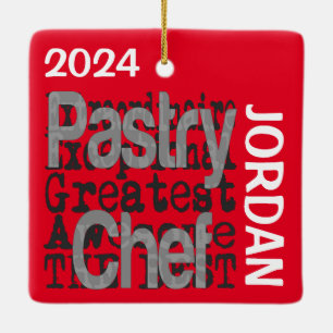 Adorno De Cerámica Personalizado Extraordinaria del chef Pastry