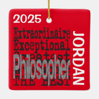 Adorno De Cerámica Personalizado Extraordinaria del filósofo