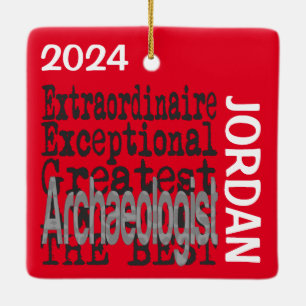 Adorno De Cerámica Personalizado Extraordinario Arqueólogo