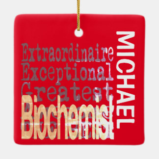 Adorno De Cerámica Personalizado Extraordinario Bioquímico