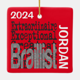 Adorno De Cerámica Personalizado Extraordinario Braillist