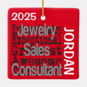 Adorno De Cerámica Personalizado Extraordinario Consultor de ventas d