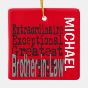 Adorno De Cerámica Personalizado extraordinario cuñado