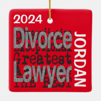Adorno De Cerámica Personalizado Extraordinario de Abogado Divorcio