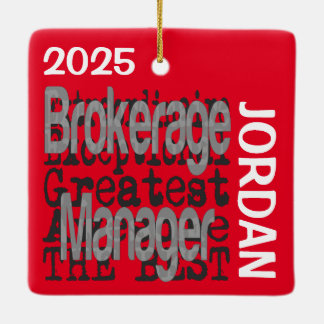 Adorno De Cerámica Personalizado Extraordinario de Brokerman Manager