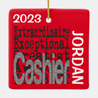 Adorno De Cerámica Personalizado Extraordinario de Cajero