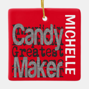 Adorno De Cerámica Personalizado Extraordinario de Candy Maker